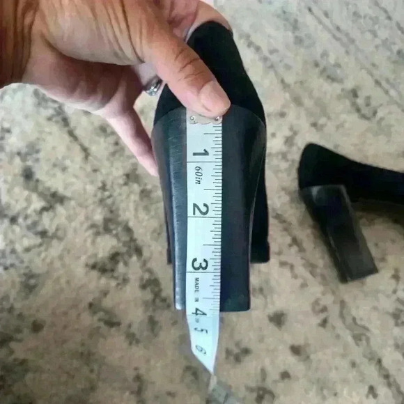 Gucci Scarpa Elegante Pelle Guarn. Met. Suola Cuio Block Heel Pump 7 - Picture 13 of 16